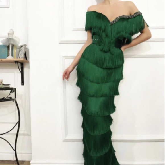 Teuta Matoshi Dresses & Skirts - Teuta Matoshi Wavy Sultana Gown Prom Pageant Grad